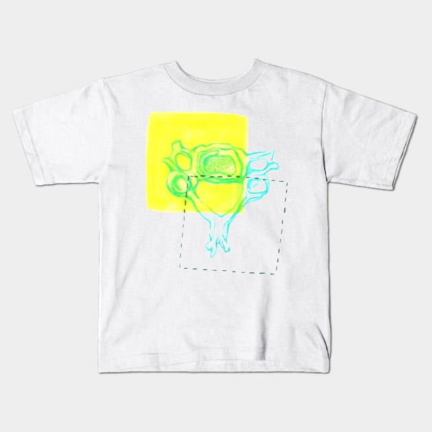 4th Cervical Vertebra Kids T-Shirt by RaLiz